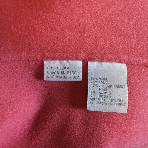 Jones New York Pink Wool Angora Blazer Jacket Womens Size 8 Vintage Y2K Career - Picture 5 of 7